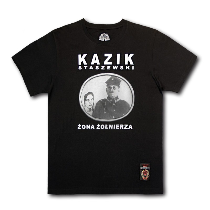 Koszulka Kazik Staszewski - Żona żołnierza czarna [NOWA EDYCJA]