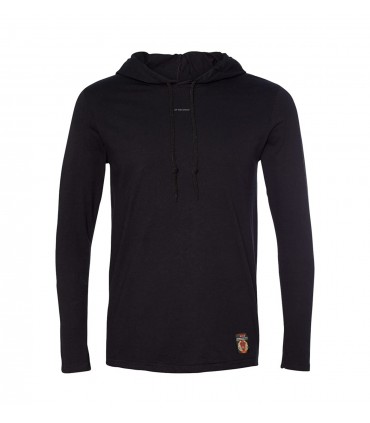 Longsleeve z kapturem SP RECORDS CENTER czarny