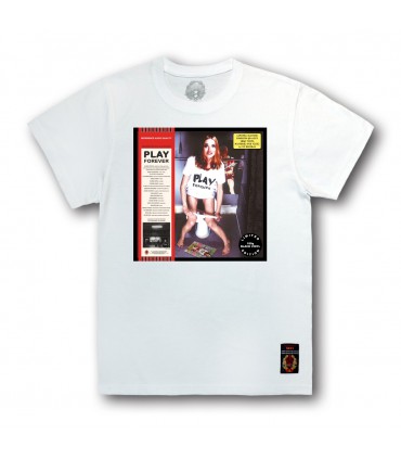 Koszulka Play Forever biała (VINYL EDITION) (PREORDER)