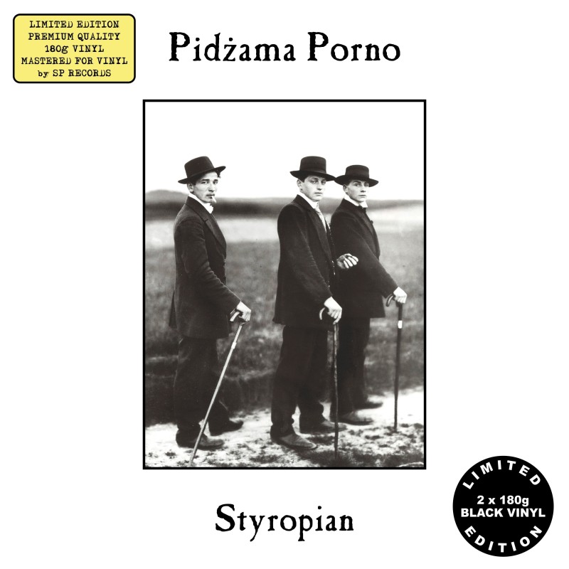 Pidżama Porno - Styropian [2LP] lim. ed. Black Vinyl (PREORDER Z AUTOGRAFAMI do dnia: 08.05.2024)