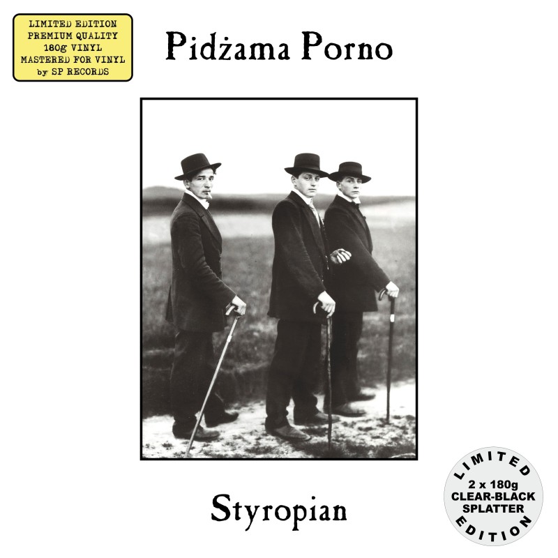 Pidżama Porno - Styropian [2LP] lim. ed. Clear - Black splatter (PREORDER Z AUTOGRAFAMI do dnia: 08.05.2024)