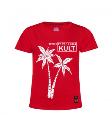 Damska Koszulka KULT - TENERIFE czerwona
