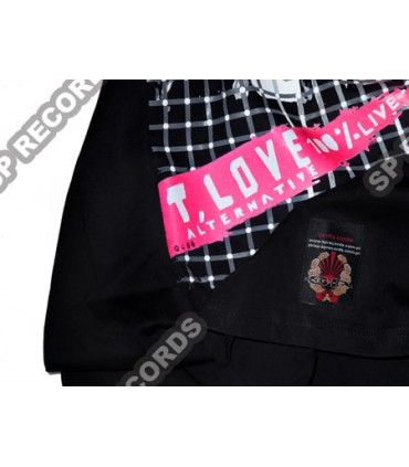 Koszulka T. LOVE ALTERNATIVE - 100% Live czarna