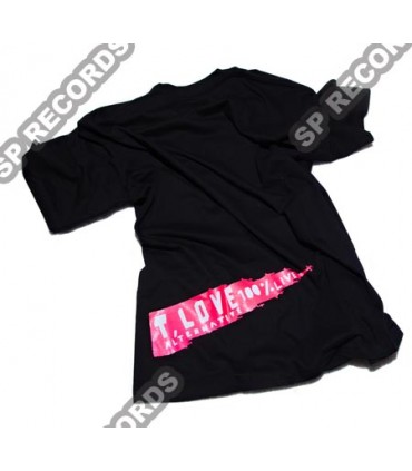Koszulka T. LOVE ALTERNATIVE - 100% Live czarna