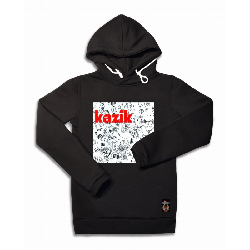 Bluza KNŻ - Na żywo ale w studio z kapturem czarna