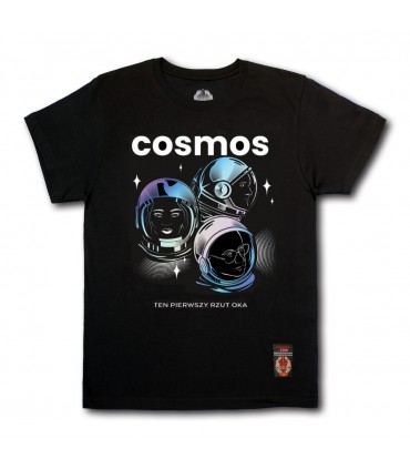 Koszulka COSMOS - TEN PIERWSZY RZUT OKA czarna
