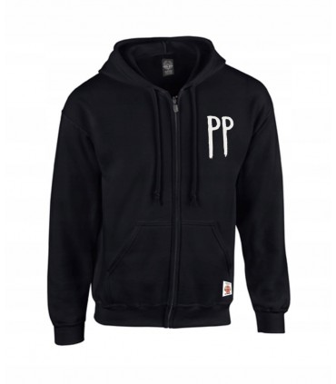 Bluza rozpinana z kapturem Pidżama Porno - PP czarna
