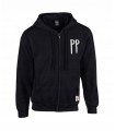 Bluza rozpinana z kapturem Pidżama Porno - PP czarna
