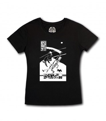 Damska Koszulka Pidżama Porno - Złodzieje zapalniczek czarna