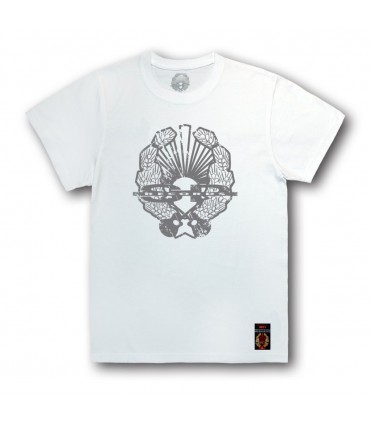 Koszulka SP RECORDS duże logo biała [LETNIA PREMIUM] (PREORDER)