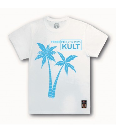 Koszulka KULT - TENERIFE 2025 biała [LETNIA PREMIUM]