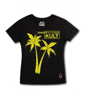 Damska Koszulka KULT - TENERIFE 2025 czarna