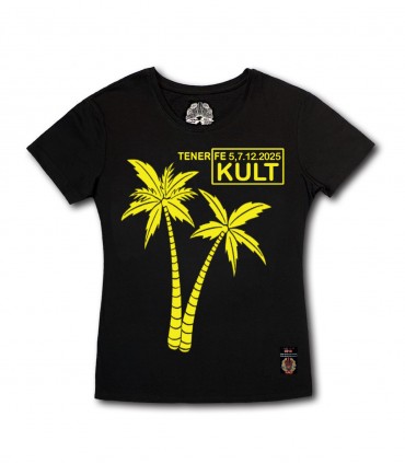 Damska Koszulka KULT - TENERIFE 2025 czarna