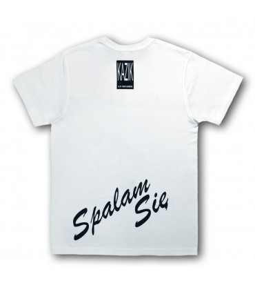Damska Koszulka Kazik - Spalam się biała [Nowa edycja]