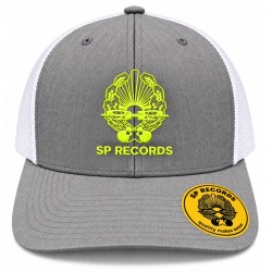 Czapka z daszkiem Trucker SP RECORDS szara / neon