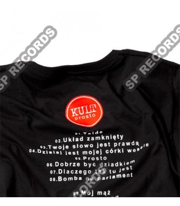 Damska koszulka KULT - Prosto czarna
