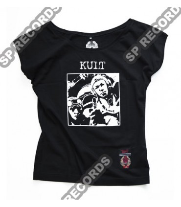 Damska koszulka łódeczka Kult - Piloci czarna