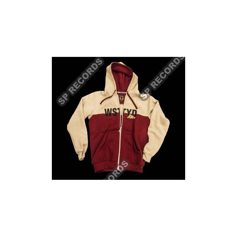 Bluza Kult - Wstyd Beżowa / Bordo rozpinana