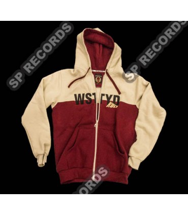 Bluza Kult - Wstyd Beżowa / Bordo rozpinana