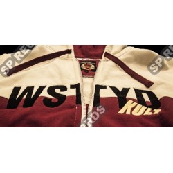 Bluza Kult - Wstyd Beżowa / Bordo rozpinana