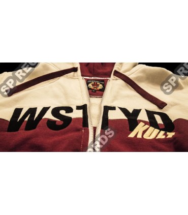 Bluza Kult - Wstyd Beżowa / Bordo rozpinana