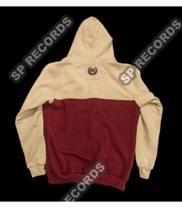 Bluza Kult - Wstyd Beżowa / Bordo rozpinana